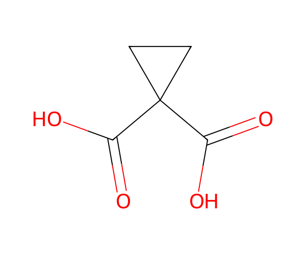 1,1-环丙基二羧酸 structure