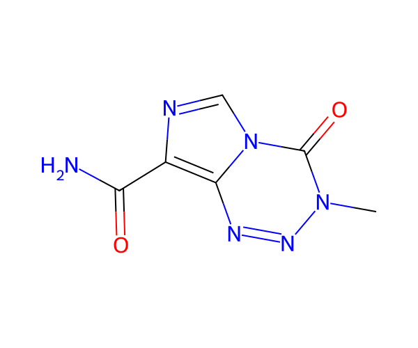 替莫唑胺 structure